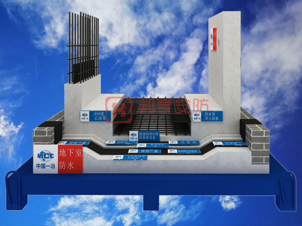 地下室防水質(zhì)量樣板展示、工藝質(zhì)量樣板、工法質(zhì)量樣板